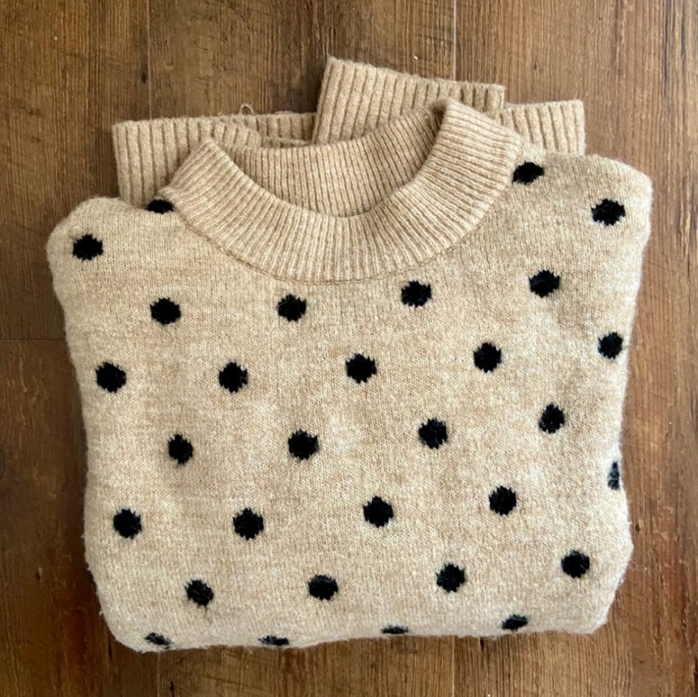 H&M Boxy Fit Spotted Polka Dot Sweater - Picture 11 of 15